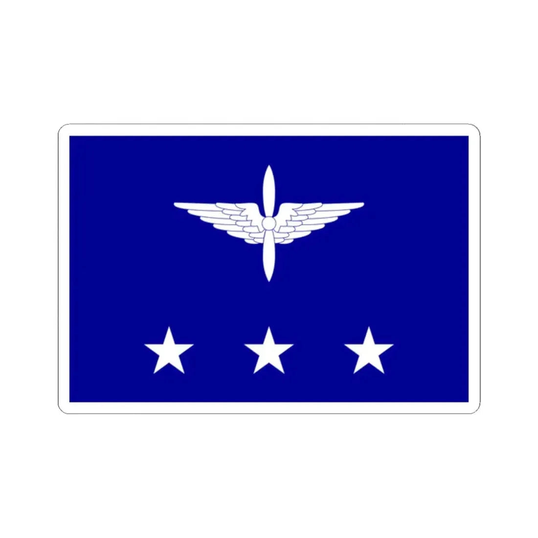 ROCAF Generals Flag 1958 (China) STICKER Vinyl Kiss-Cut Decal 2 Inch White - The Sticker Space