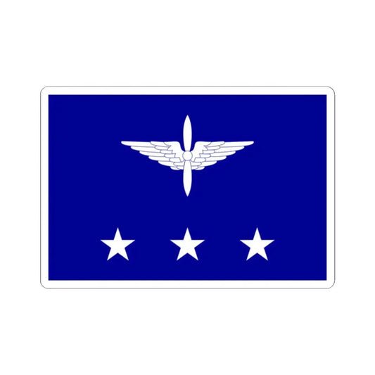 ROCAF Generals Flag 1958 (China) STICKER Vinyl Kiss-Cut Decal 2 Inch White - The Sticker Space