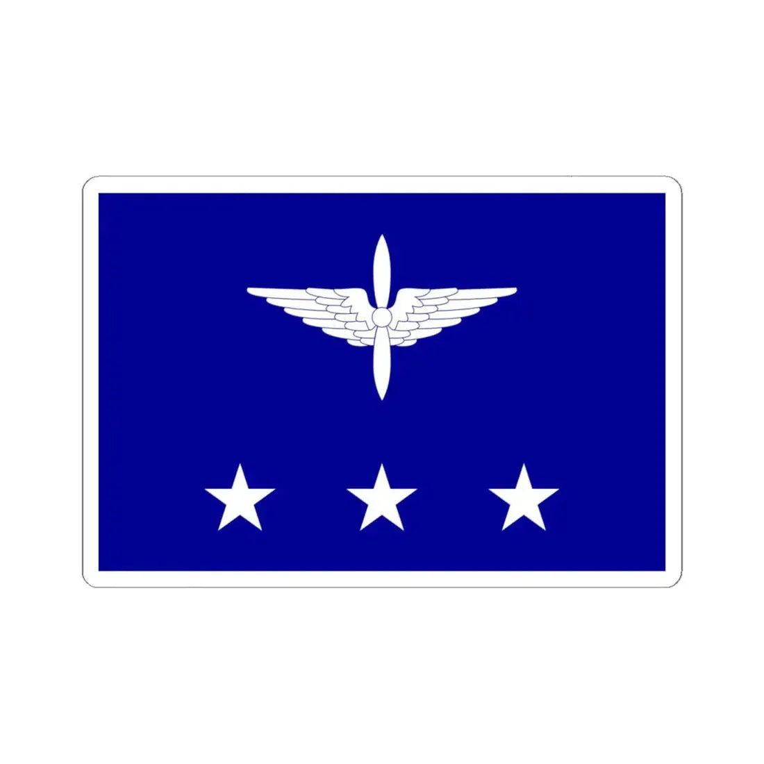 ROCAF Generals Flag 1958 (China) STICKER Vinyl Kiss-Cut Decal 6 Inch White - The Sticker Space