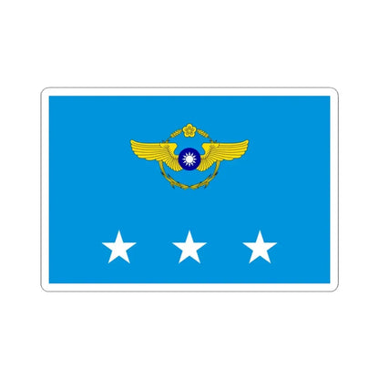 ROCAF Generals Flag 1962 (China) STICKER Vinyl Kiss-Cut Decal 3 Inch White - The Sticker Space