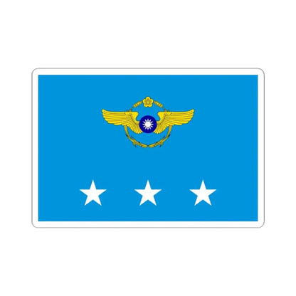 ROCAF Generals Flag 1962 (China) STICKER Vinyl Kiss-Cut Decal 4 Inch White - The Sticker Space