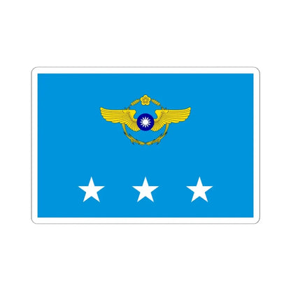 ROCAF Generals Flag 1962 (China) STICKER Vinyl Kiss-Cut Decal 6 Inch White - The Sticker Space