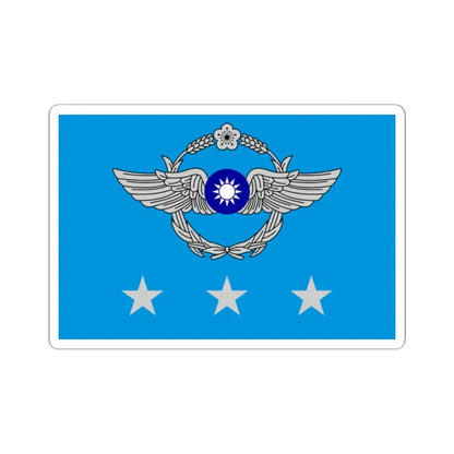 ROCAF Generals Flag (China) STICKER Vinyl Kiss-Cut Decal 2 Inch White - The Sticker Space