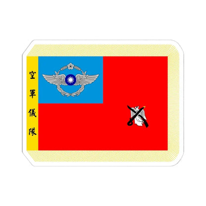 ROCAF Honor Guard Flag (China) STICKER Vinyl Kiss-Cut Decal 6 Inch White - The Sticker Space