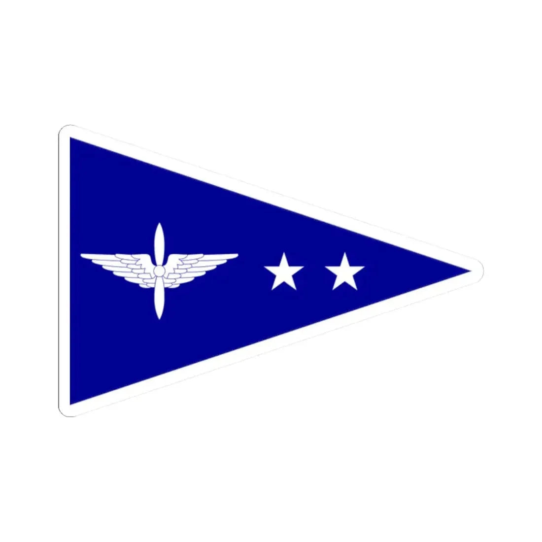 ROCAF Lieutenant Colonels Flag 1958 (China) STICKER Vinyl Kiss-Cut Decal 2 Inch White - The Sticker Space