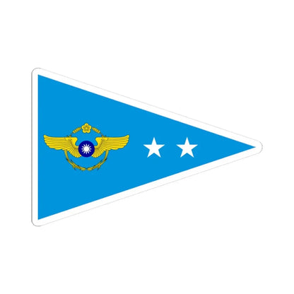 ROCAF Lieutenant Colonels Flag 1962 (China) STICKER Vinyl Kiss-Cut Decal 3 Inch White - The Sticker Space