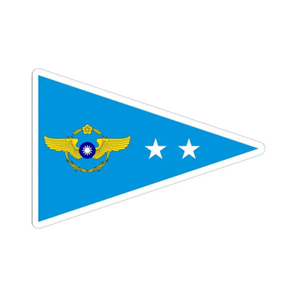 ROCAF Lieutenant Colonels Flag 1962 (China) STICKER Vinyl Kiss-Cut Decal 6 Inch White - The Sticker Space