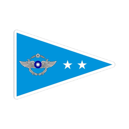 ROCAF Lieutenant Colonels Flag (China) STICKER Vinyl Kiss-Cut Decal 4 Inch White - The Sticker Space