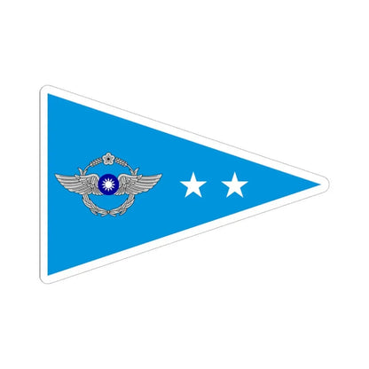 ROCAF Lieutenant Colonels Flag (China) STICKER Vinyl Kiss-Cut Decal 6 Inch White - The Sticker Space