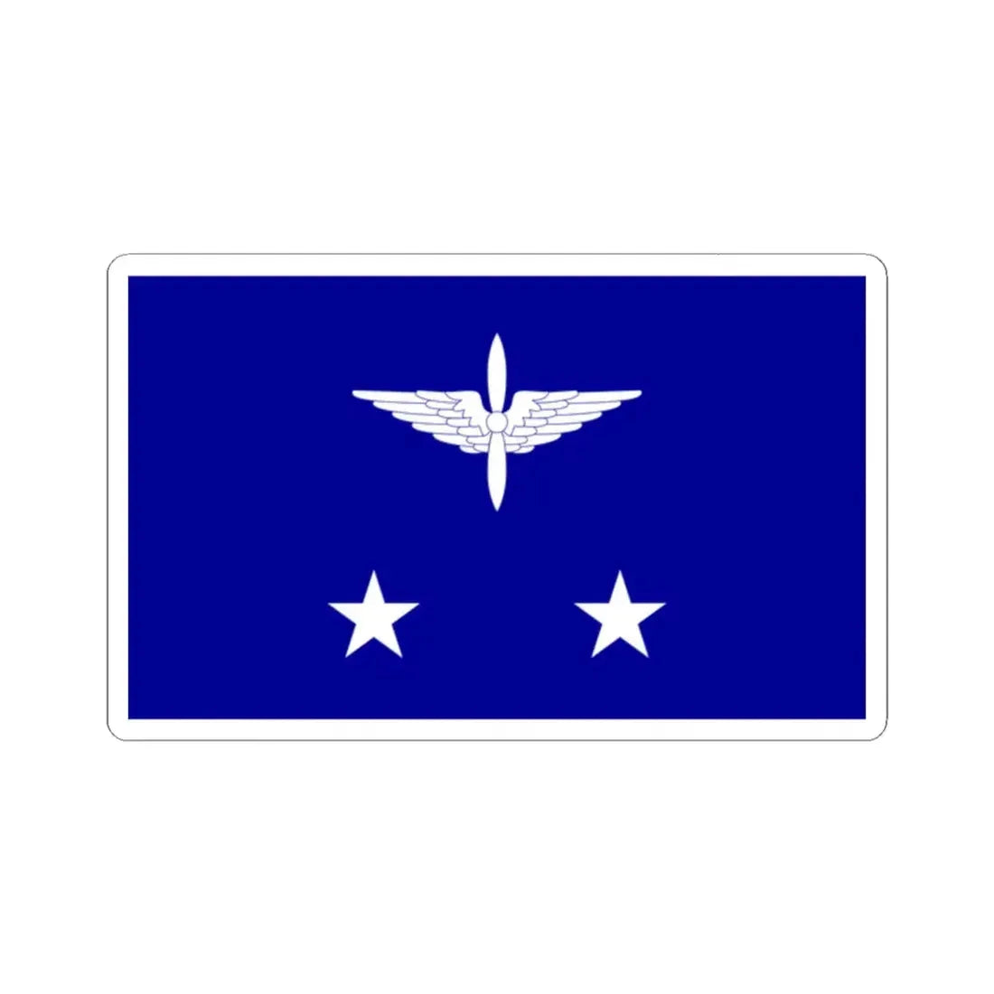 ROCAF Lieutenant Generals Flag 1937 (China) STICKER Vinyl Kiss-Cut Decal 2 Inch White - The Sticker Space