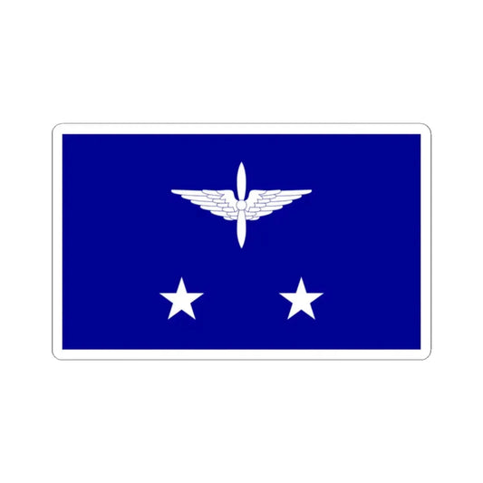 ROCAF Lieutenant Generals Flag 1937 (China) STICKER Vinyl Kiss-Cut Decal 2 Inch White - The Sticker Space