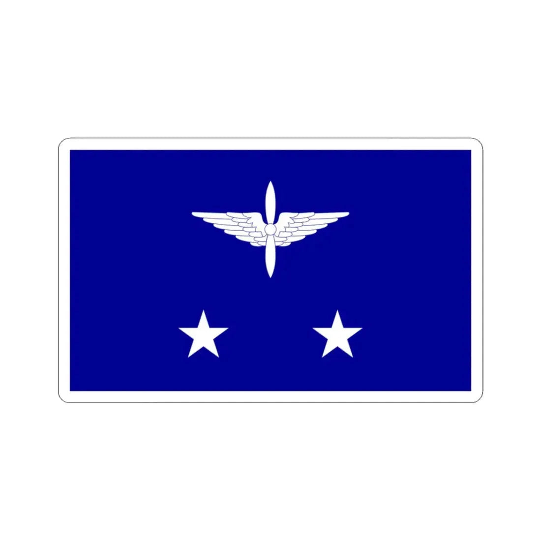 ROCAF Lieutenant Generals Flag 1937 (China) STICKER Vinyl Kiss-Cut Decal 3 Inch White - The Sticker Space