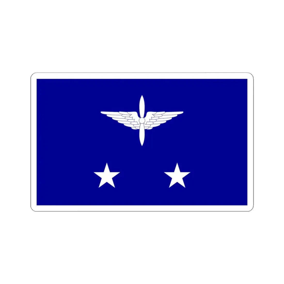 ROCAF Lieutenant Generals Flag 1937 (China) STICKER Vinyl Kiss-Cut Decal 4 Inch White - The Sticker Space