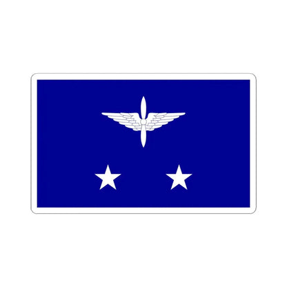 ROCAF Lieutenant Generals Flag 1937 (China) STICKER Vinyl Kiss-Cut Decal 4 Inch White - The Sticker Space