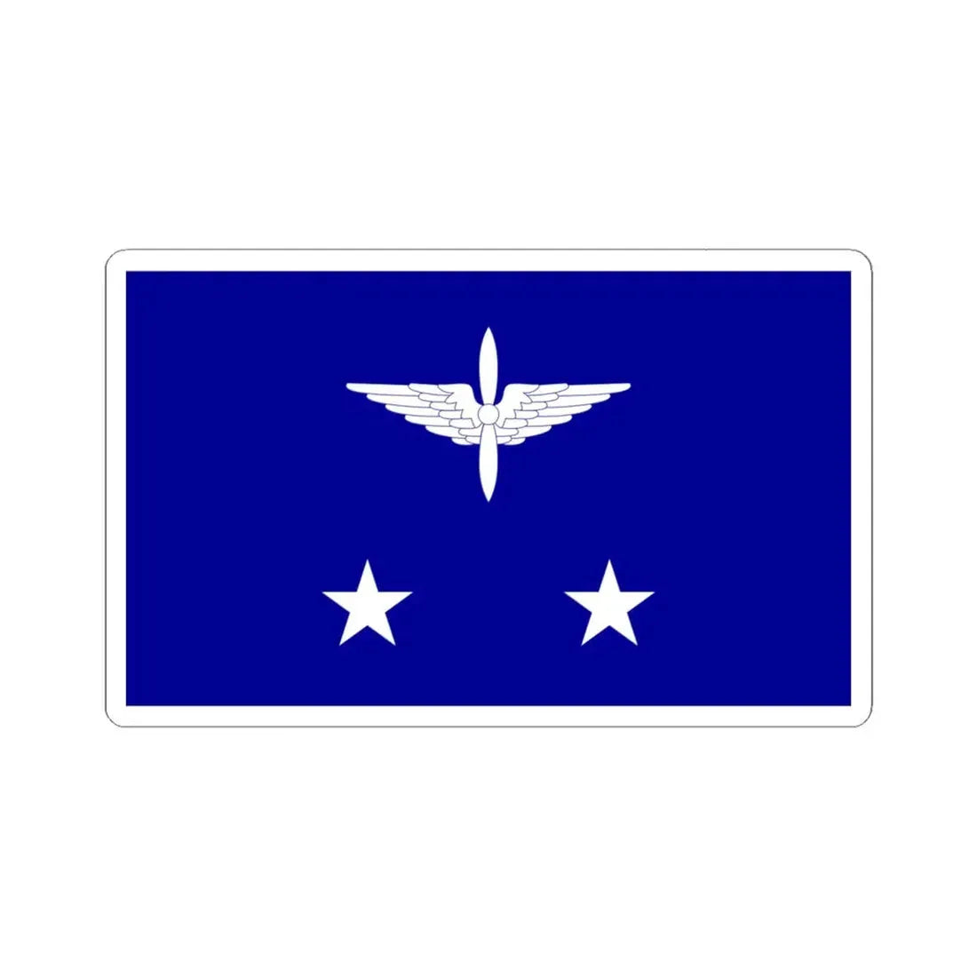 ROCAF Lieutenant Generals Flag 1937 (China) STICKER Vinyl Kiss-Cut Decal 6 Inch White - The Sticker Space