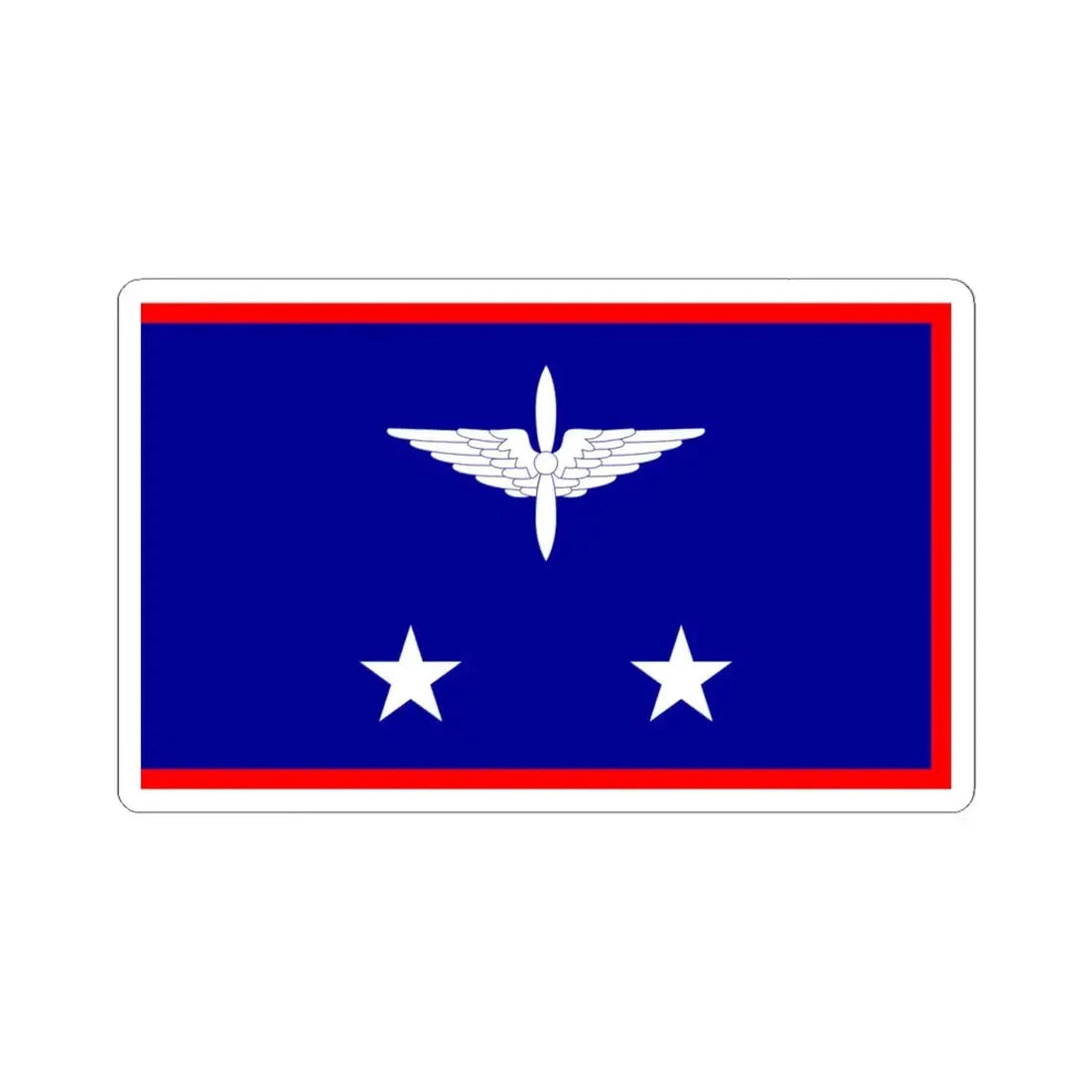 ROCAF Lieutenant Generals Flag 1948 (China) STICKER Vinyl Kiss-Cut Decal 6 Inch White - The Sticker Space