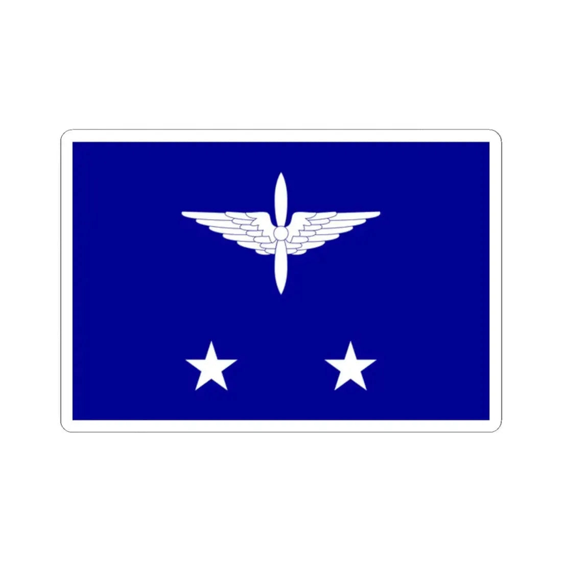 ROCAF Lieutenant Generals Flag 1958 (China) STICKER Vinyl Kiss-Cut Decal 2 Inch White - The Sticker Space