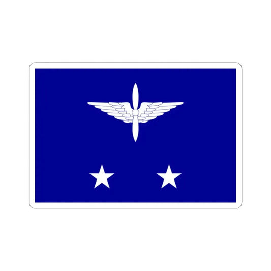 ROCAF Lieutenant Generals Flag 1958 (China) STICKER Vinyl Kiss-Cut Decal 2 Inch White - The Sticker Space