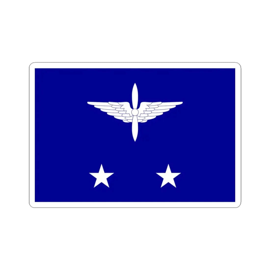 ROCAF Lieutenant Generals Flag 1958 (China) STICKER Vinyl Kiss-Cut Decal 3 Inch White - The Sticker Space