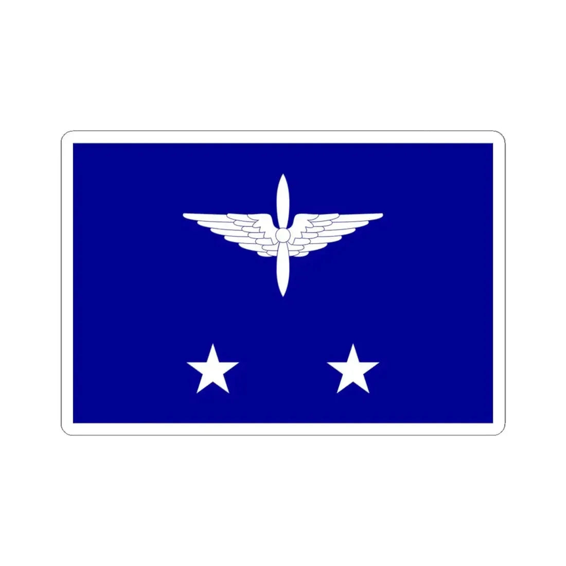 ROCAF Lieutenant Generals Flag 1958 (China) STICKER Vinyl Kiss-Cut Decal 4 Inch White - The Sticker Space