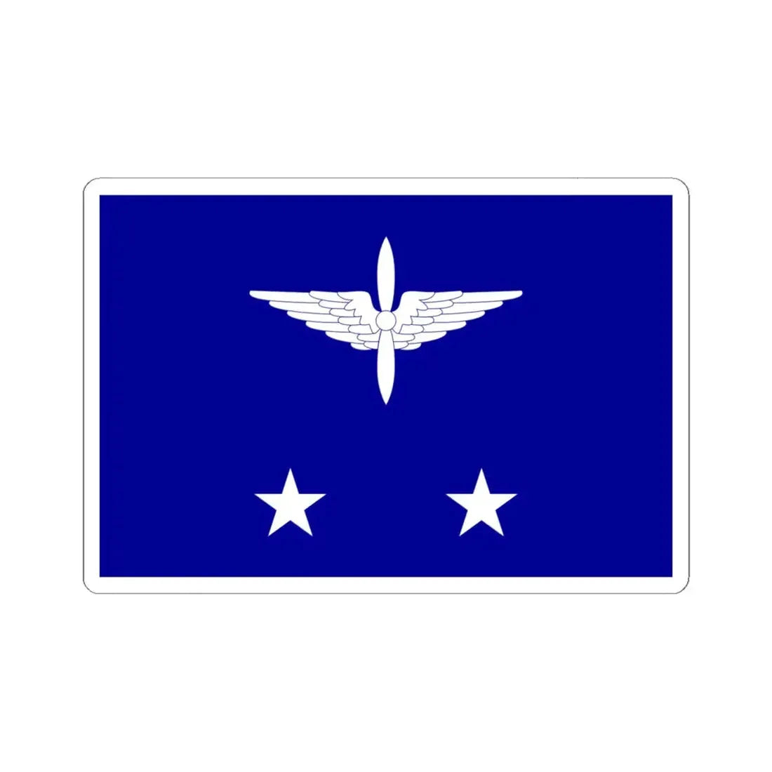 ROCAF Lieutenant Generals Flag 1958 (China) STICKER Vinyl Kiss-Cut Decal 6 Inch White - The Sticker Space