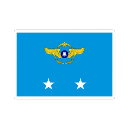 ROCAF Lieutenant Generals Flag 1962 (China) STICKER Vinyl Kiss-Cut Decal 6 Inch White - The Sticker Space