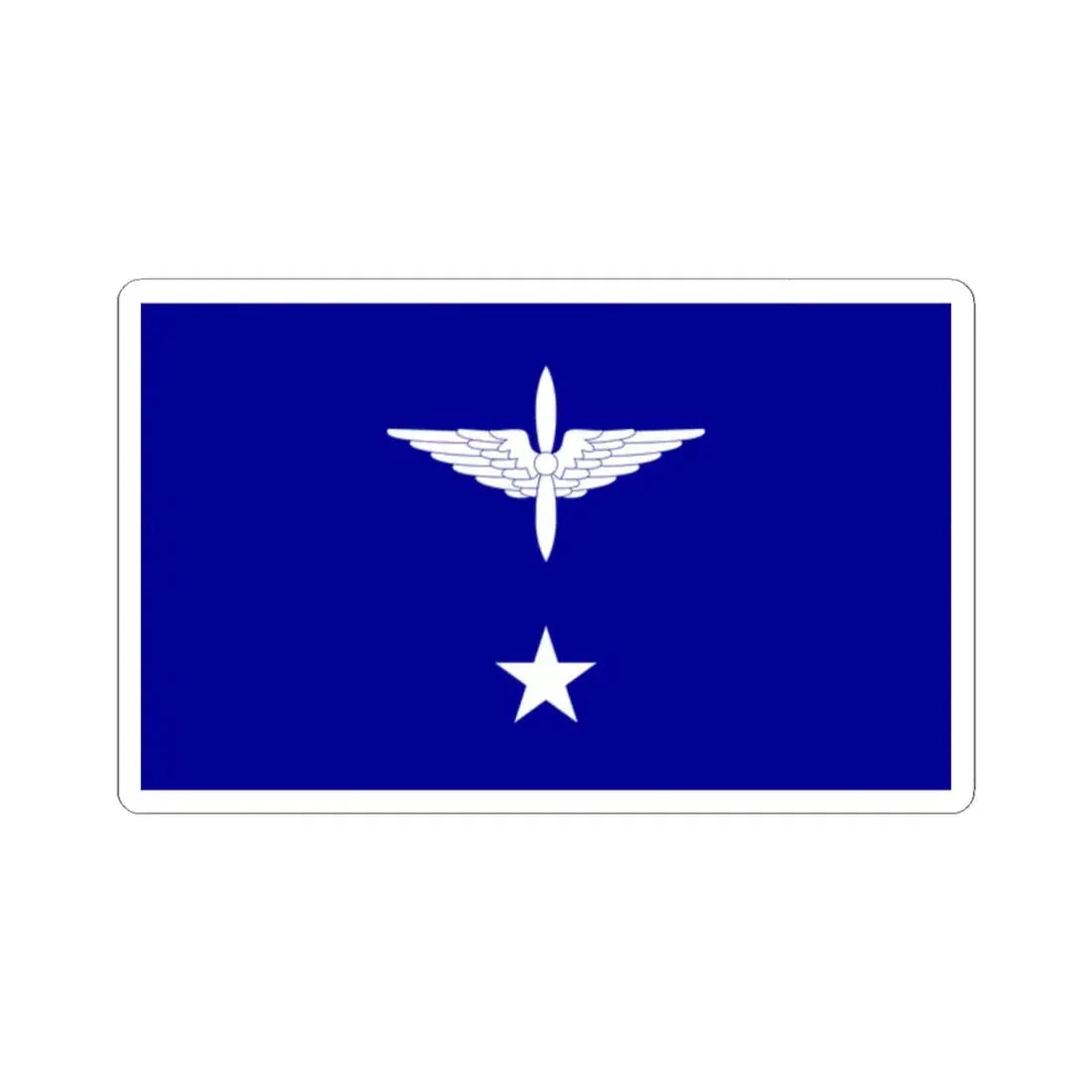 ROCAF Major Generals Flag 1937 (China) STICKER Vinyl Kiss-Cut Decal 2 Inch White - The Sticker Space