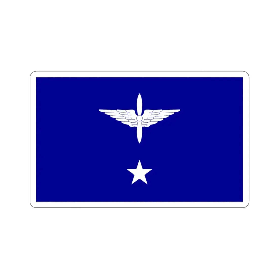 ROCAF Major Generals Flag 1937 (China) STICKER Vinyl Kiss-Cut Decal 3 Inch White - The Sticker Space