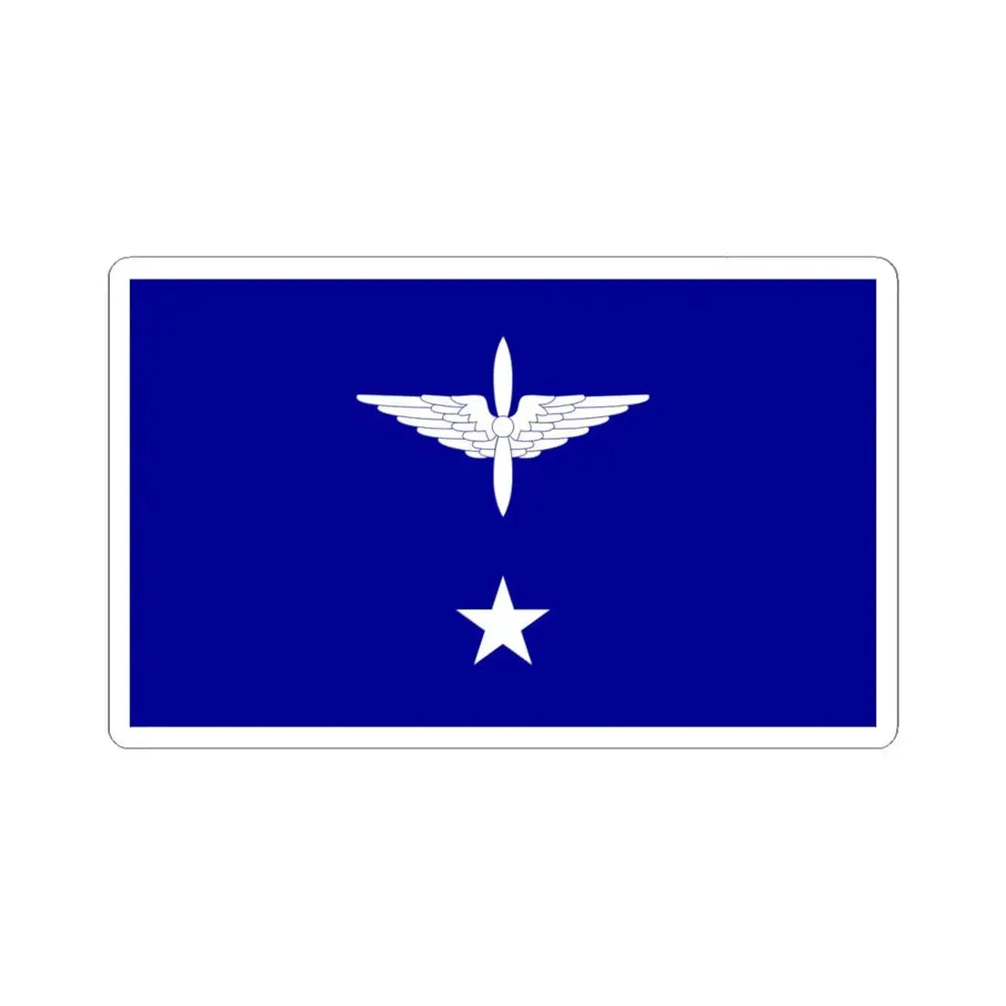 ROCAF Major Generals Flag 1937 (China) STICKER Vinyl Kiss-Cut Decal 6 Inch White - The Sticker Space