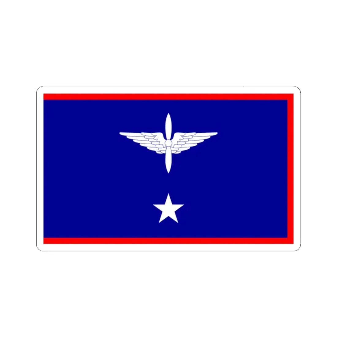 ROCAF Major Generals Flag 1948 (China) STICKER Vinyl Kiss-Cut Decal 2 Inch White - The Sticker Space