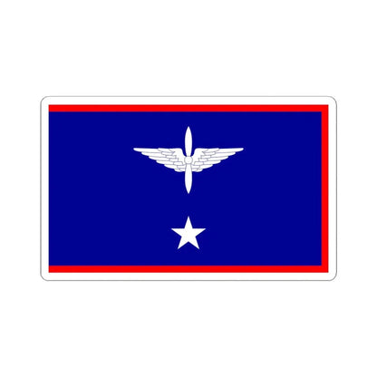 ROCAF Major Generals Flag 1948 (China) STICKER Vinyl Kiss-Cut Decal 4 Inch White - The Sticker Space