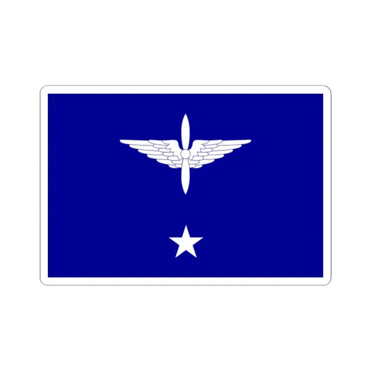 ROCAF Major Generals Flag 1958 (China) STICKER Vinyl Kiss-Cut Decal 2 Inch White - The Sticker Space