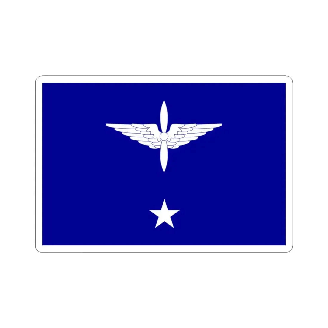 ROCAF Major Generals Flag 1958 (China) STICKER Vinyl Kiss-Cut Decal 3 Inch White - The Sticker Space