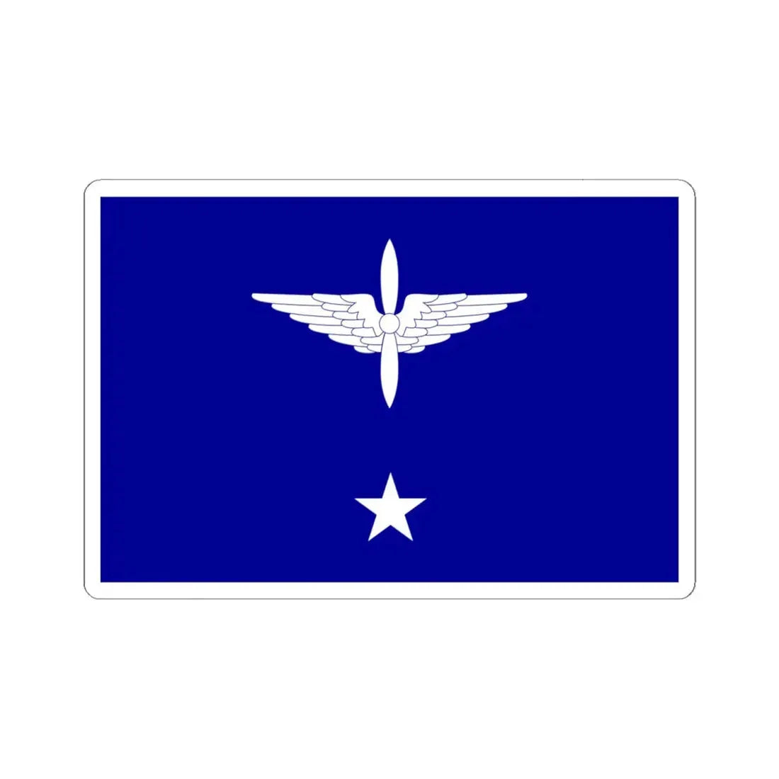 ROCAF Major Generals Flag 1958 (China) STICKER Vinyl Kiss-Cut Decal 6 Inch White - The Sticker Space