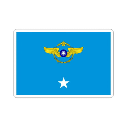 ROCAF Major Generals Flag 1962 (China) STICKER Vinyl Kiss-Cut Decal 2 Inch White - The Sticker Space