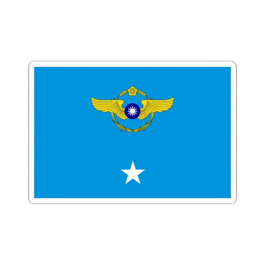 ROCAF Major Generals Flag 1962 (China) STICKER Vinyl Kiss-Cut Decal 2 Inch White - The Sticker Space