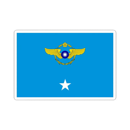ROCAF Major Generals Flag 1962 (China) STICKER Vinyl Kiss-Cut Decal 3 Inch White - The Sticker Space