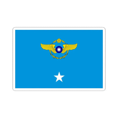 ROCAF Major Generals Flag 1962 (China) STICKER Vinyl Kiss-Cut Decal 4 Inch White - The Sticker Space