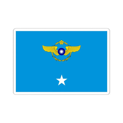 ROCAF Major Generals Flag 1962 (China) STICKER Vinyl Kiss-Cut Decal 6 Inch White - The Sticker Space