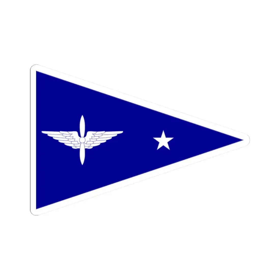 ROCAF Majors Flag 1958 (China) STICKER Vinyl Kiss-Cut Decal 2 Inch White - The Sticker Space