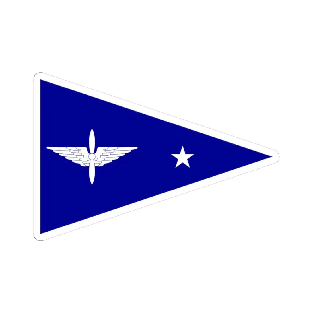 ROCAF Majors Flag 1958 (China) STICKER Vinyl Kiss-Cut Decal 3 Inch White - The Sticker Space