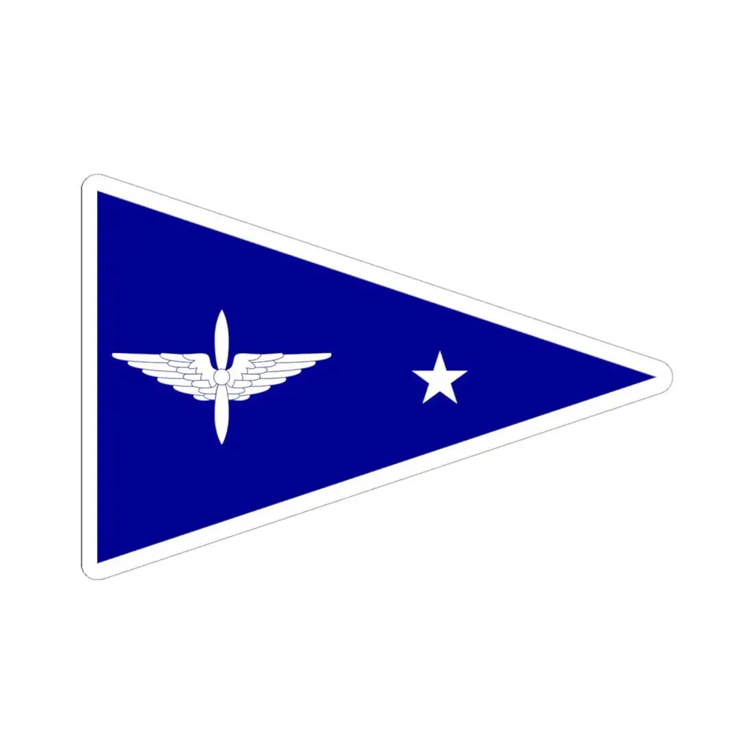 ROCAF Majors Flag 1958 (China) STICKER Vinyl Kiss-Cut Decal 6 Inch White - The Sticker Space