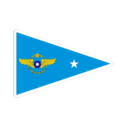 ROCAF Majors Flag 1962 (China) STICKER Vinyl Kiss-Cut Decal 3 Inch White - The Sticker Space