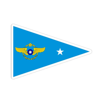 ROCAF Majors Flag 1962 (China) STICKER Vinyl Kiss-Cut Decal 6 Inch White - The Sticker Space