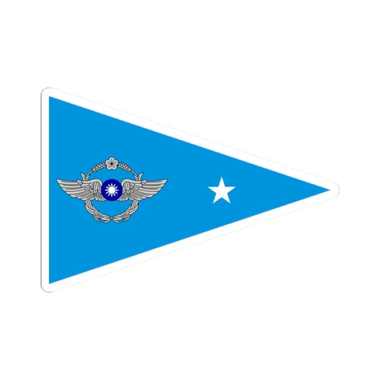 ROCAF Majors Flag (China) STICKER Vinyl Kiss-Cut Decal 2 Inch White - The Sticker Space