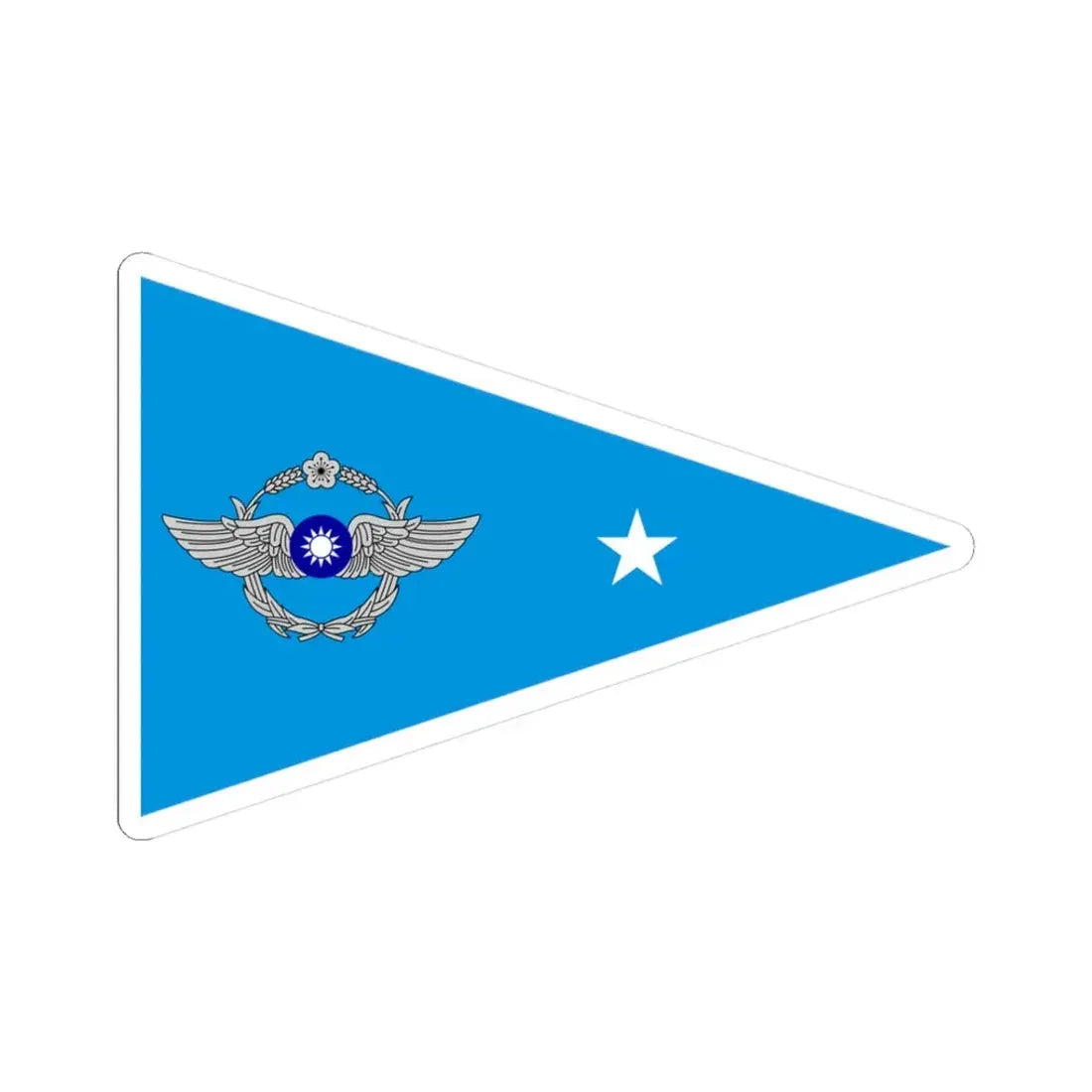 ROCAF Majors Flag (China) STICKER Vinyl Kiss-Cut Decal 3 Inch White - The Sticker Space