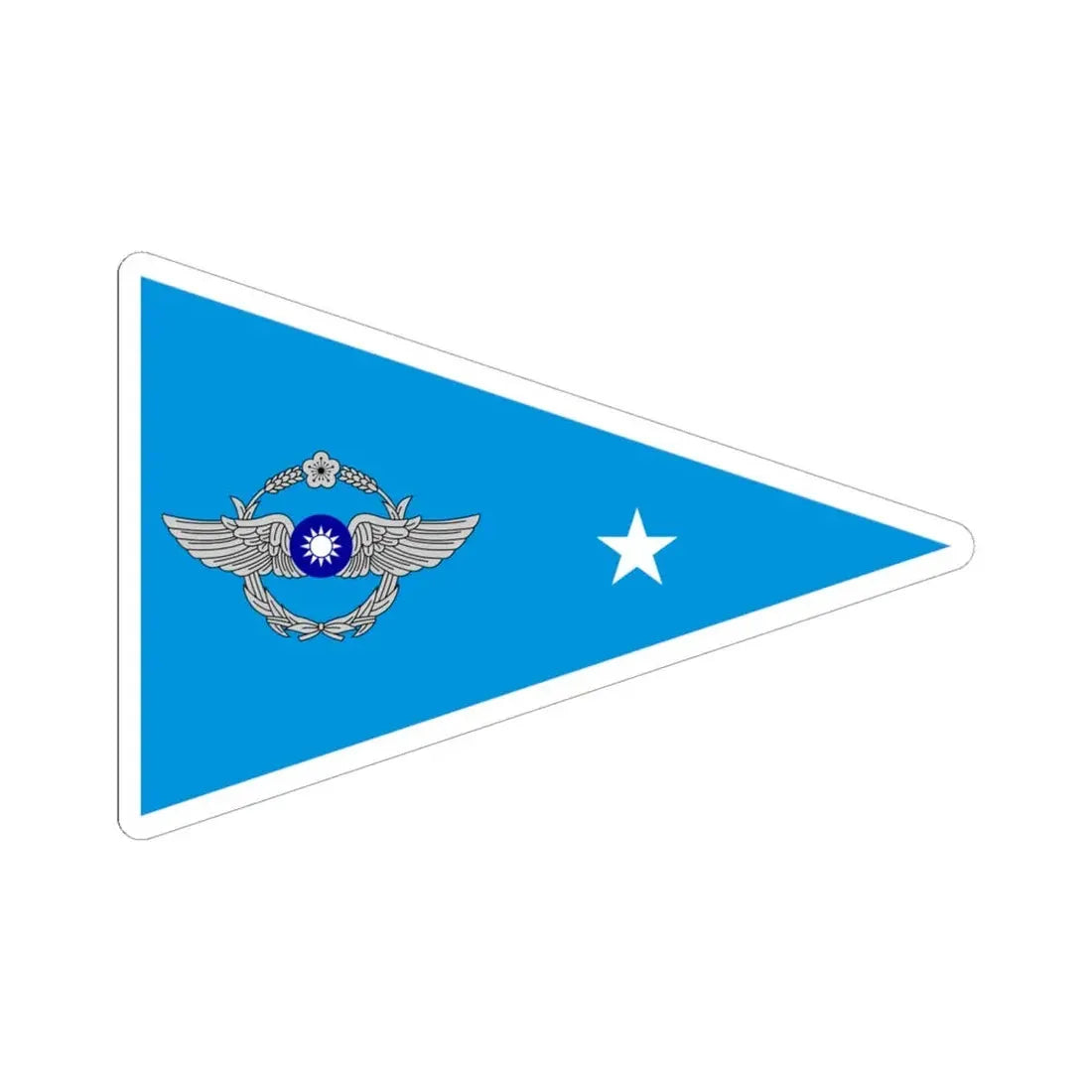 ROCAF Majors Flag (China) STICKER Vinyl Kiss-Cut Decal 6 Inch White - The Sticker Space