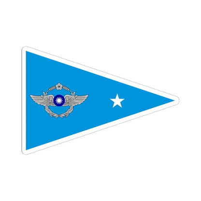 ROCAF Majors Flag (China) STICKER Vinyl Kiss-Cut Decal 6 Inch White - The Sticker Space