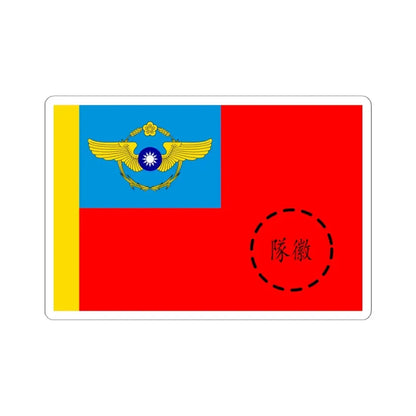 ROCAF Unit Flag 1958 (China) STICKER Vinyl Kiss-Cut Decal 6 Inch White - The Sticker Space