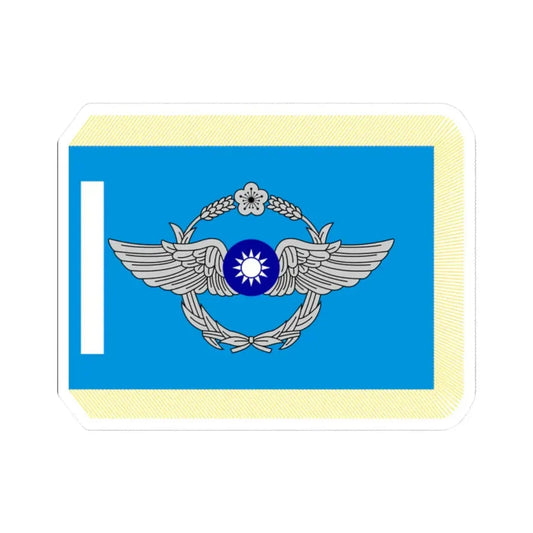 ROCAF Unit Flag (China) STICKER Vinyl Kiss-Cut Decal 2 Inch White - The Sticker Space